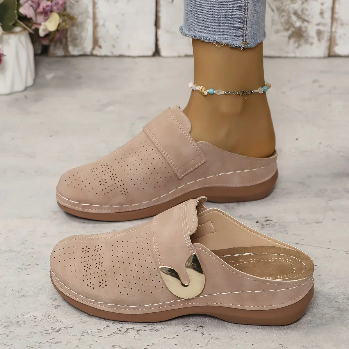 Chique Wedgesandalen met Steun voor Dames