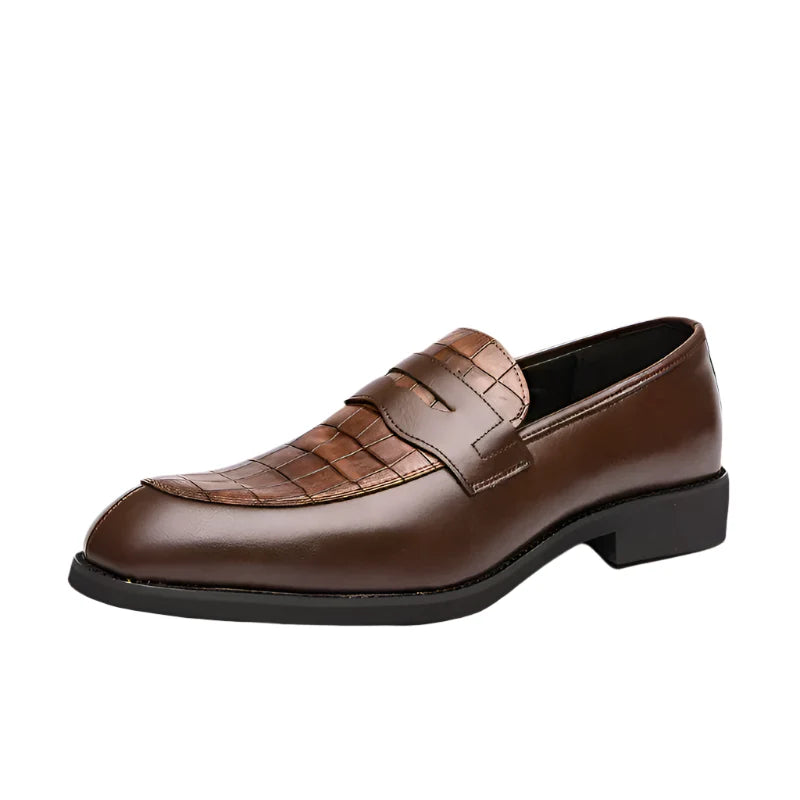 Crownfield Crocodillenleren Loafers voor Heren