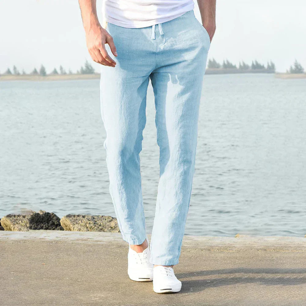 Ontspannen maar verfijnde broek voor heren