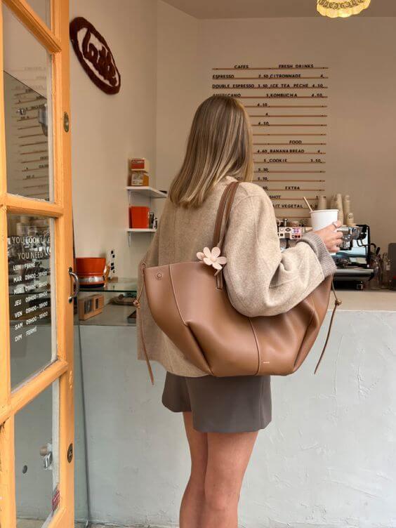 LARA - Dames Vintage Leren Schoudertas