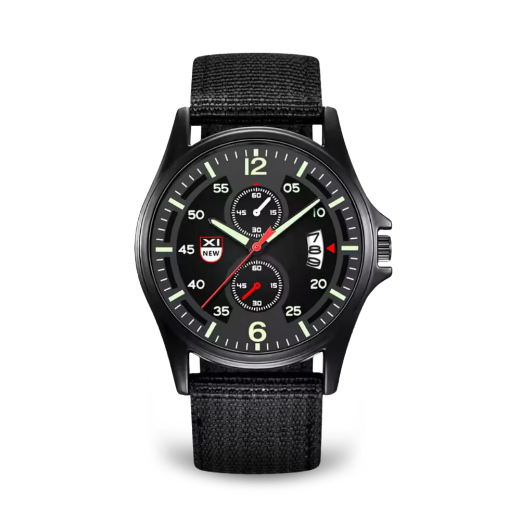 Duurzaam militair quartzhorloge voor heren