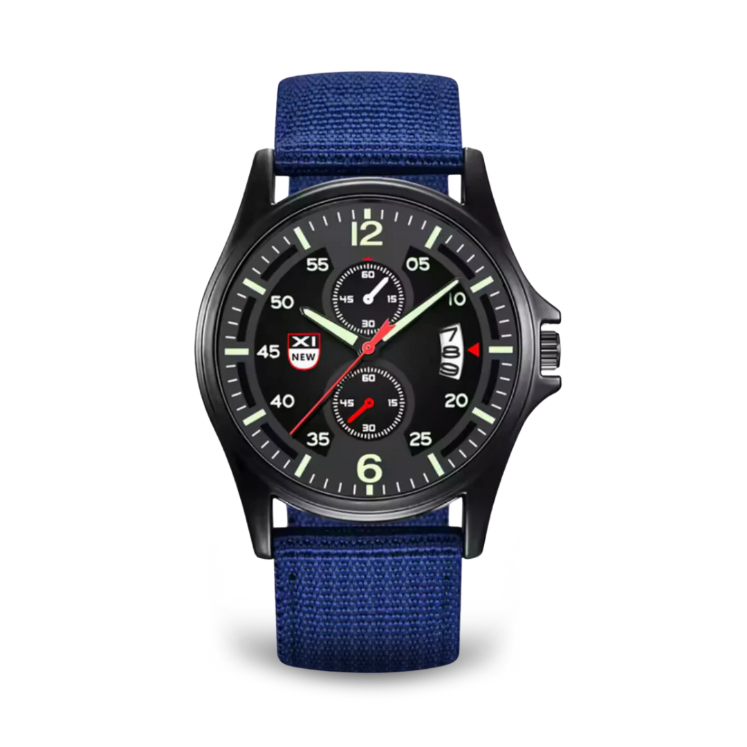 Duurzaam militair quartzhorloge voor heren