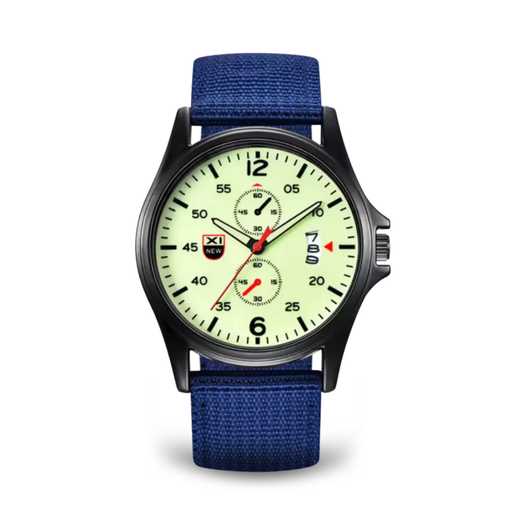 Duurzaam militair quartzhorloge voor heren