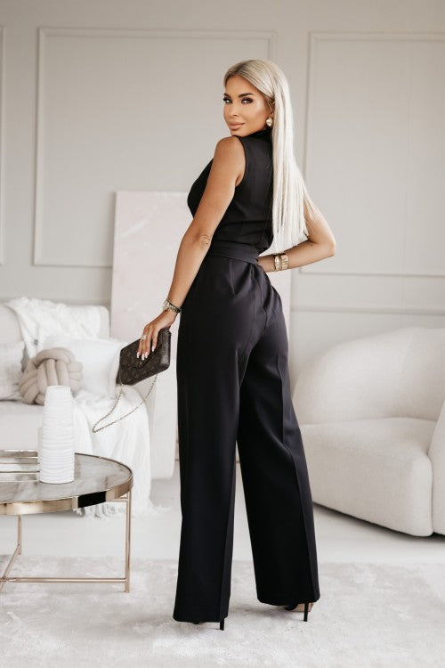 Moderne mouwloze jumpsuit met strakke pasvorm voor dames