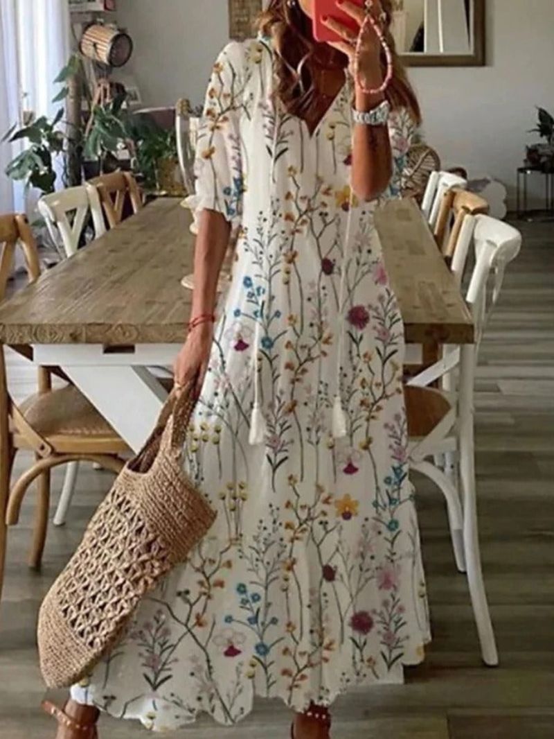 Stijlvolle Jurk met Print – Perfect voor Warme Dagen