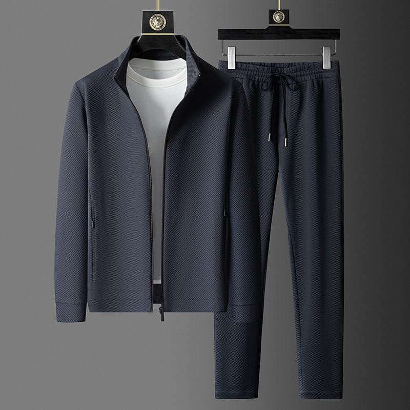 Heren Premium Trainingspak Set met Zip-Up Jack en Comfortabele Touwtjesbroek