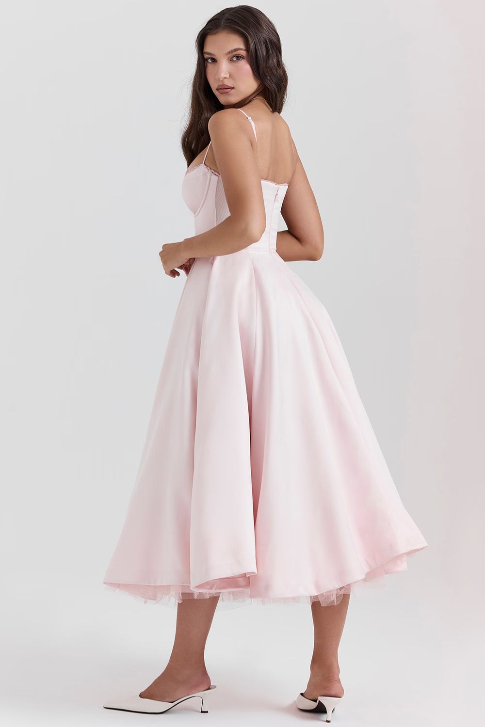 Selene Midi Jurk - Blush