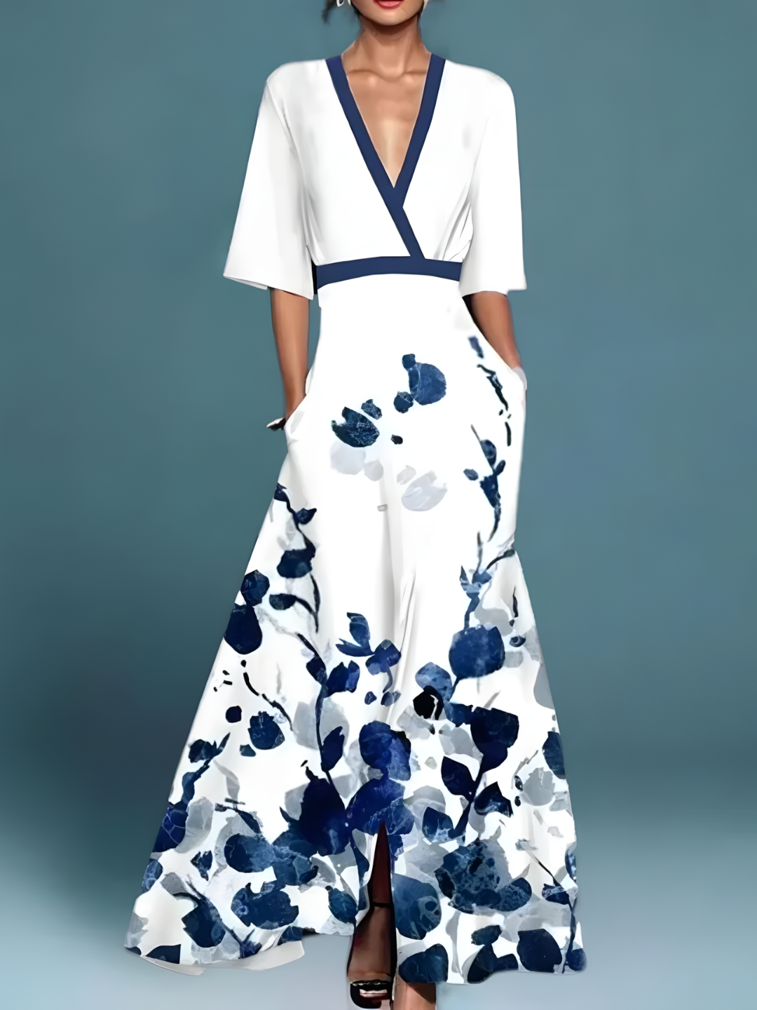 Elegante Bloemen Maxi Jurk voor dames
