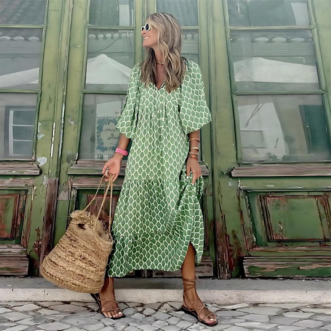 Klassieke Dames Maxi Jurk