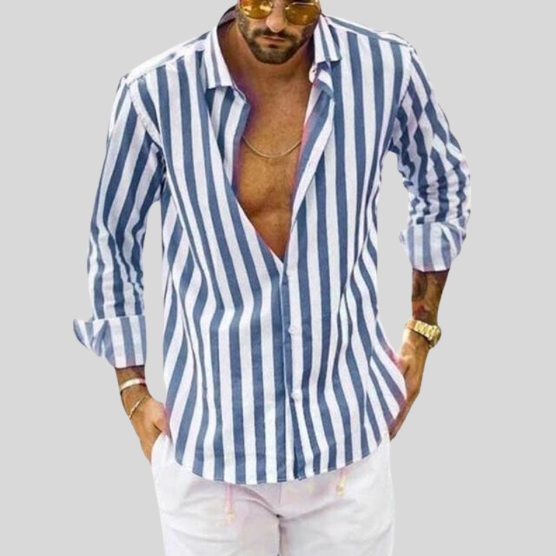 Ademend Slim Fit Linnen Zomer Overhemd voor Heren