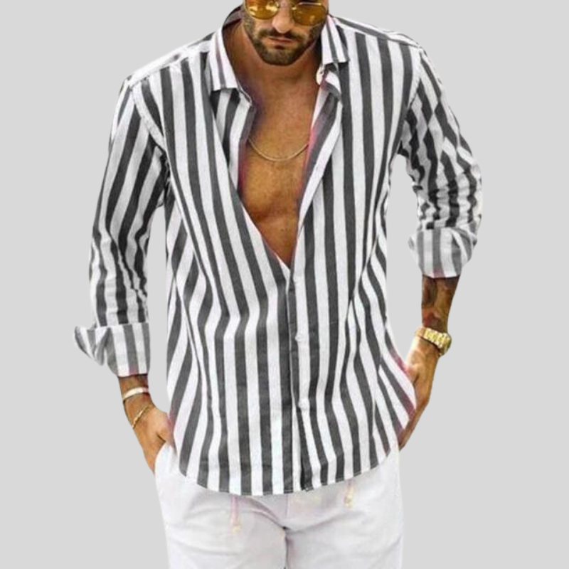 Ademend Slim Fit Linnen Zomer Overhemd voor Heren
