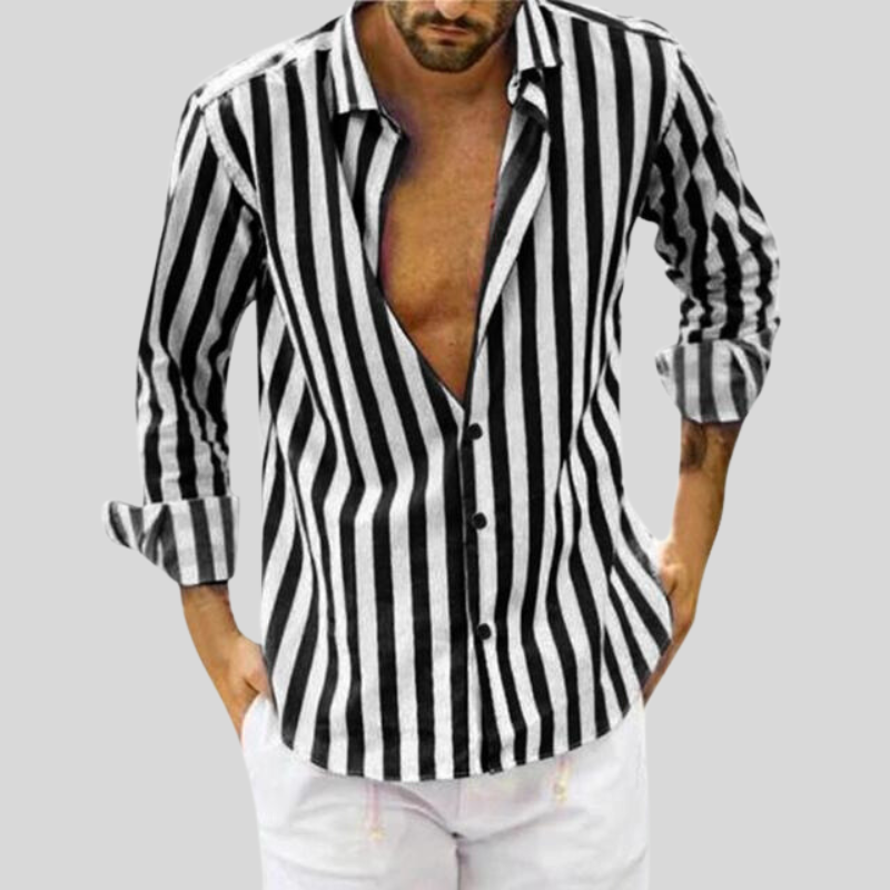 Ademend Slim Fit Linnen Zomer Overhemd voor Heren
