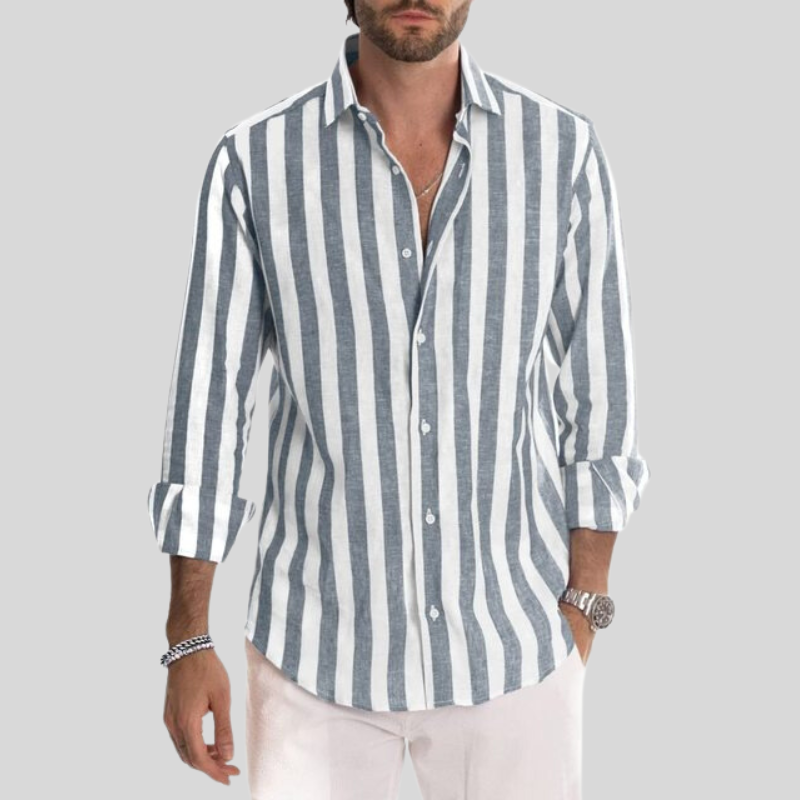 Ademend Slim Fit Linnen Zomer Overhemd voor Heren