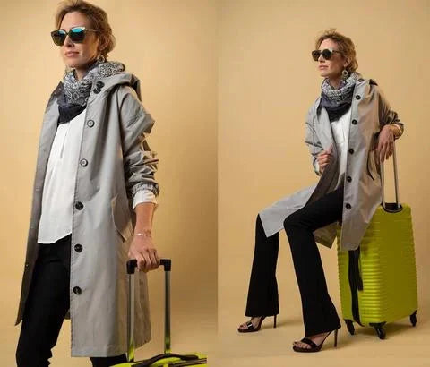 Dames Regenjas die Mode en Functionaliteit Combineert
