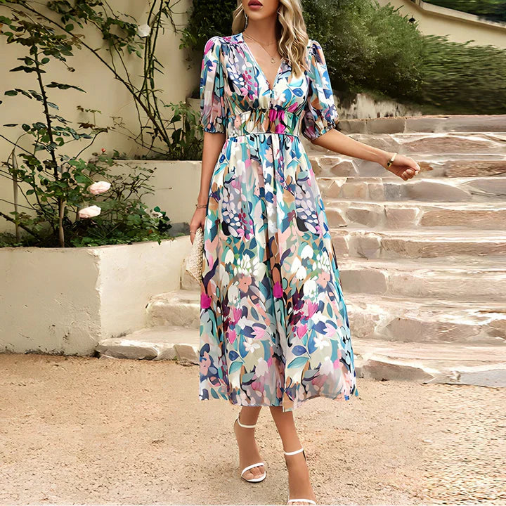 Stijlvolle Bloemenjurk voor Dames – Perfect voor Lente en Zomer