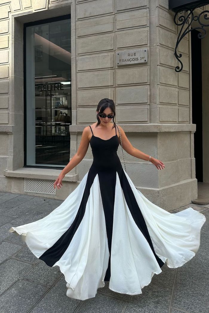 Elegante Paneel Maxi-jurk voor Dames