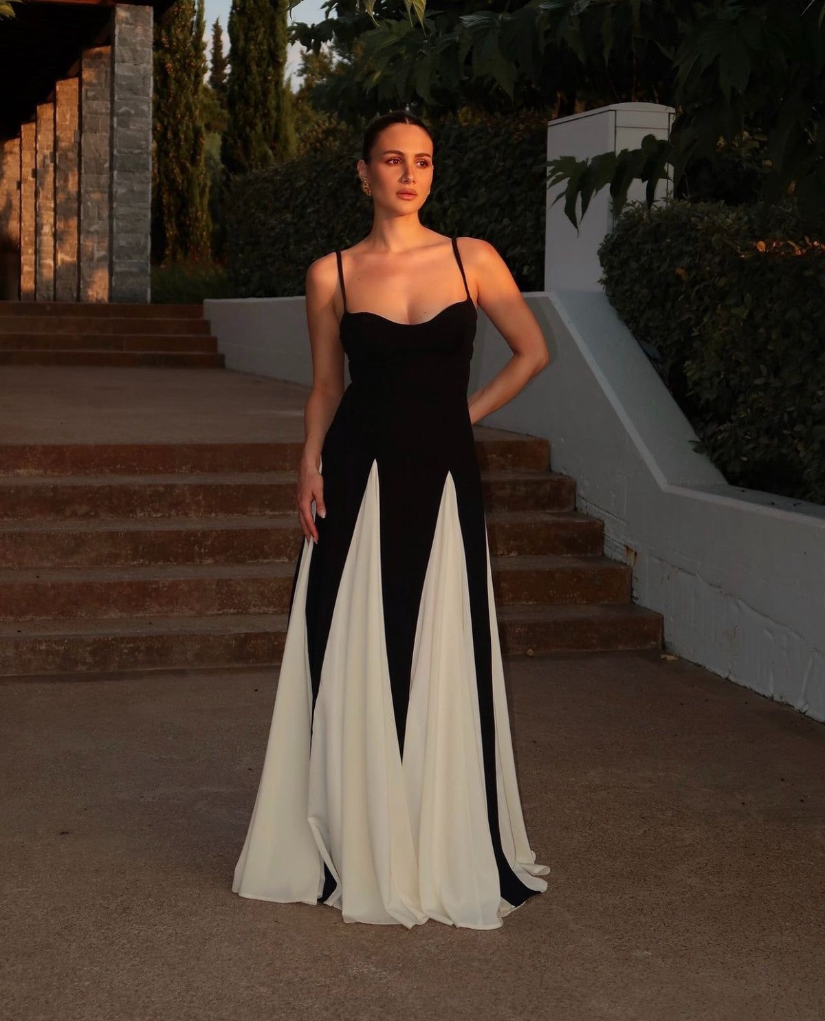 Elegante Paneel Maxi-jurk voor Dames