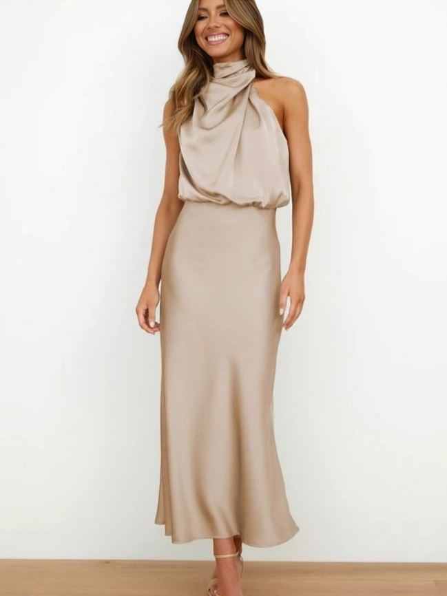 Grace Elegante Zijden Jurk