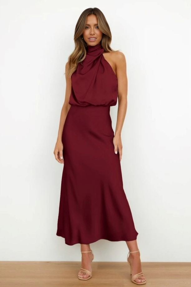 Grace Elegante Zijden Jurk