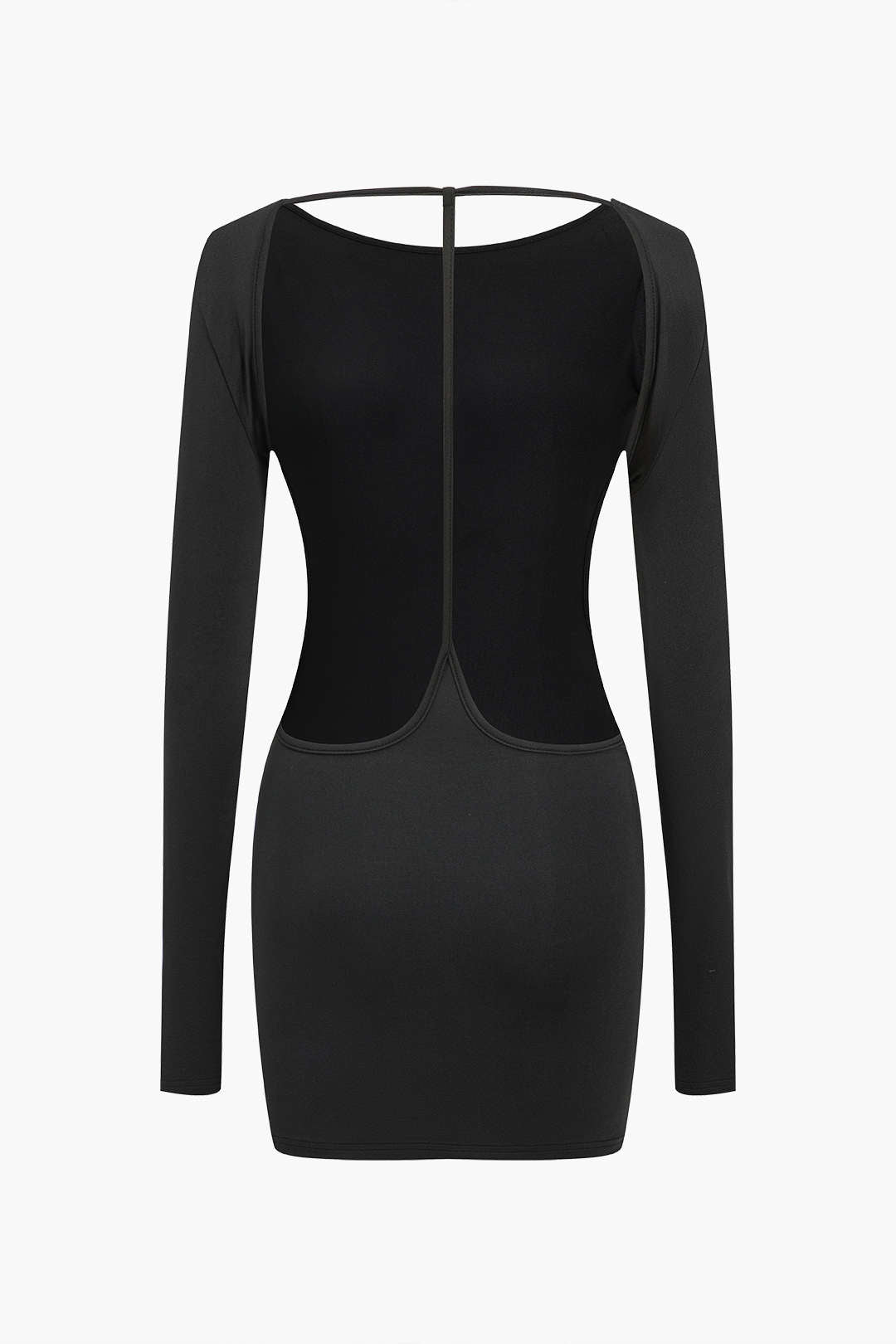 Effen Mini-jurk met Open Rug