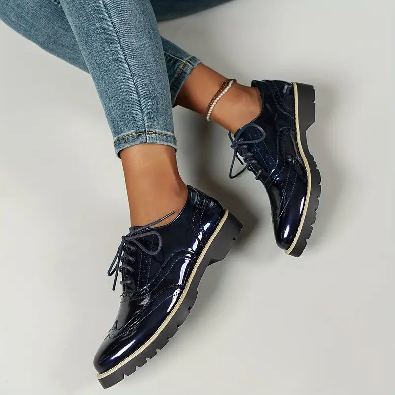 Glimmende Leren Schoenen – Perfect voor Formele Gelegenheden