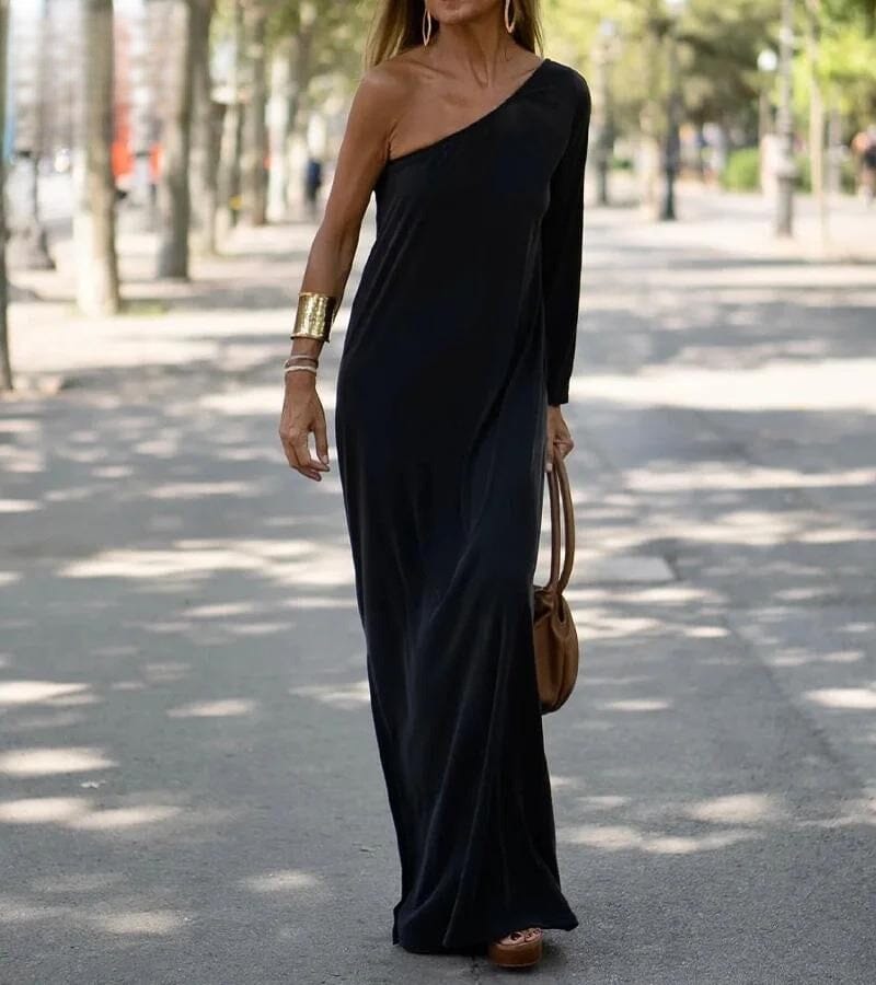 Fiona Elegante Off-shoulder Jurk