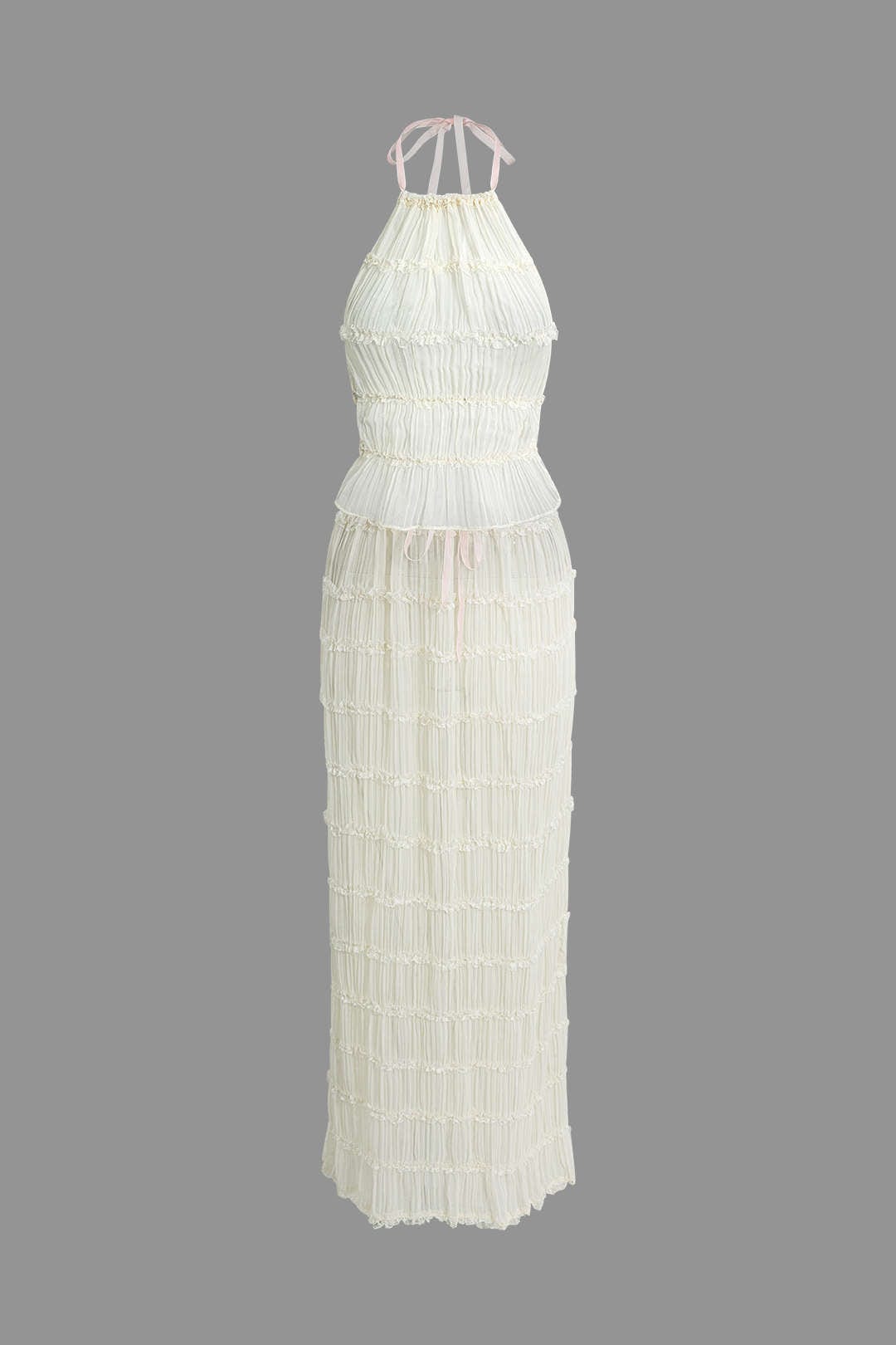 Isla Boho Ruches Rok & Blote Rug Ensemble