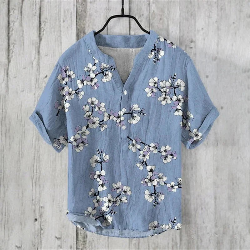 Stijlvol Artistiek Linnen Shirt