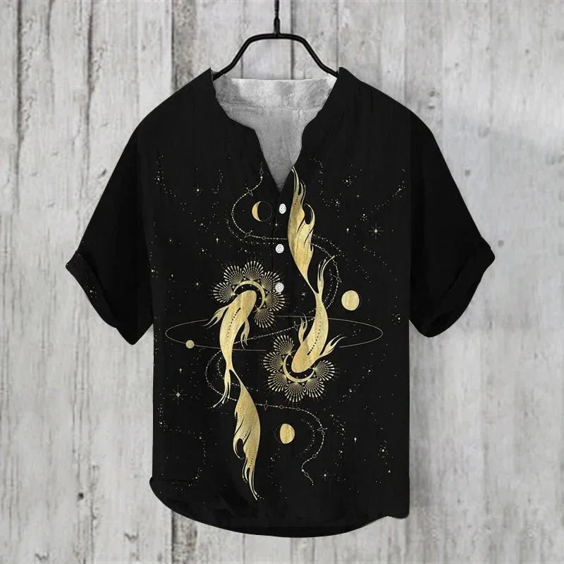Stijlvol Artistiek Linnen Shirt