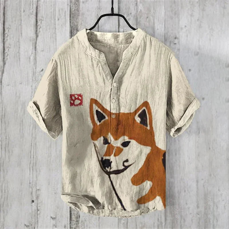 Stijlvol Artistiek Linnen Shirt