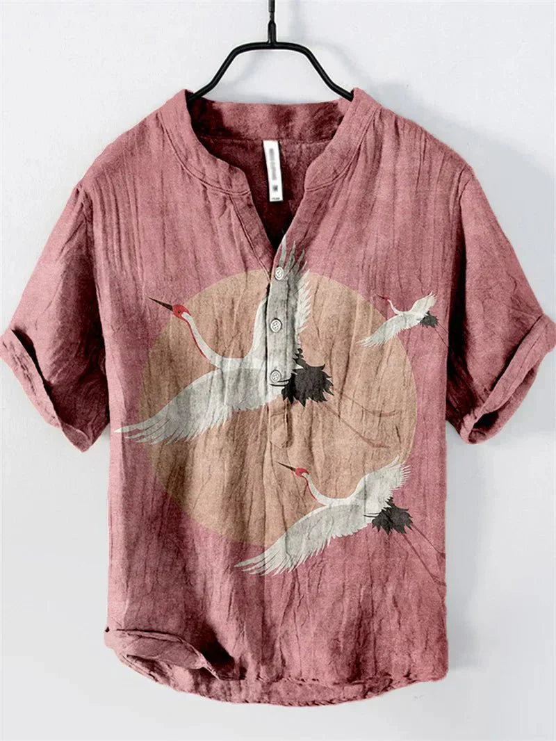 Stijlvol Artistiek Linnen Shirt