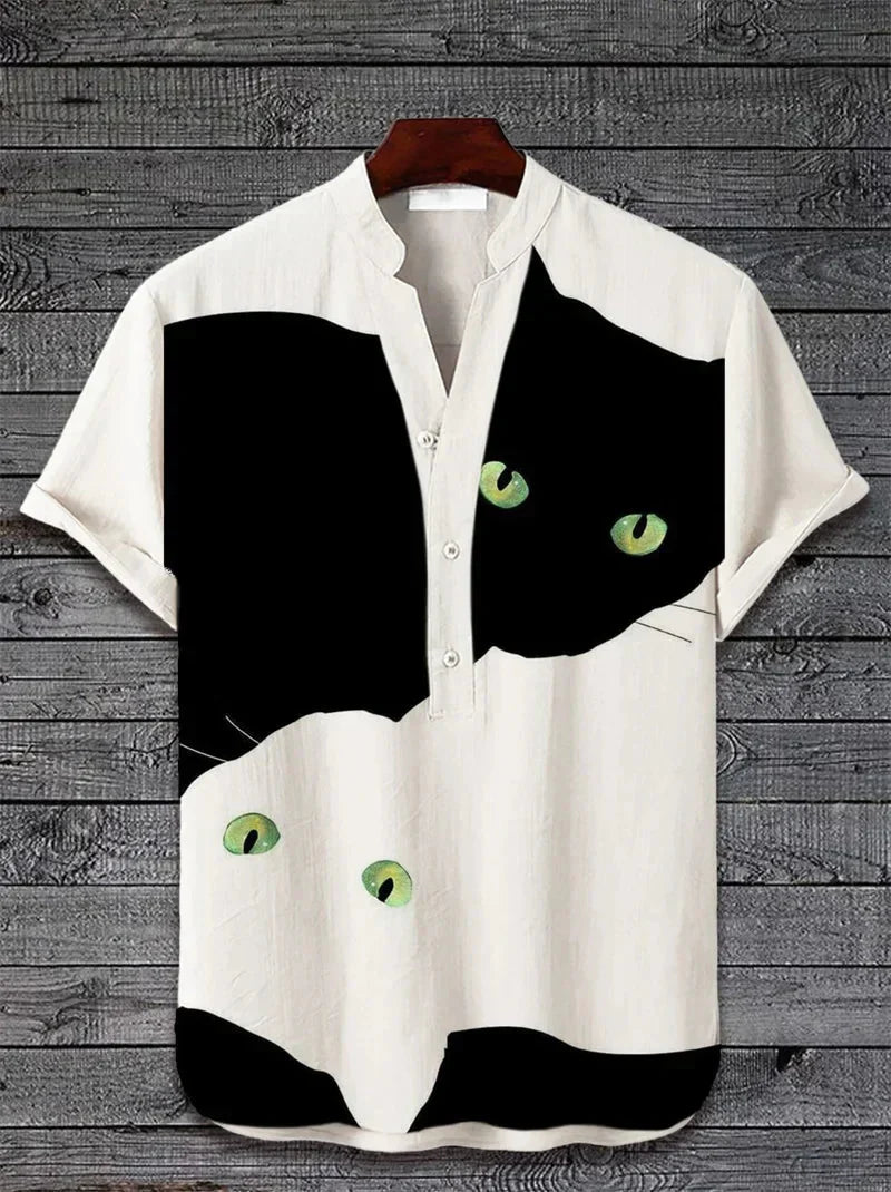 Stijlvol Artistiek Linnen Shirt