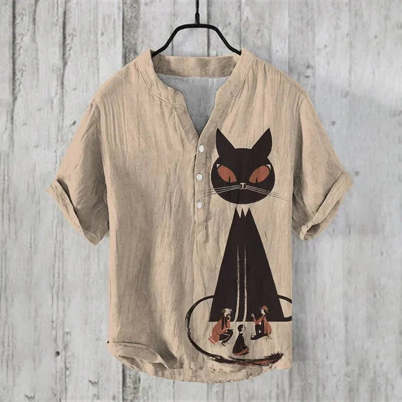 Stijlvol Artistiek Linnen Shirt