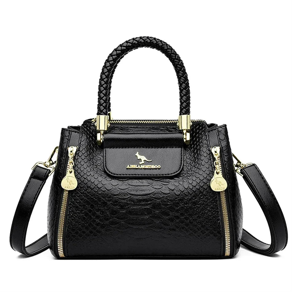 Elegante leren handtas voor dames