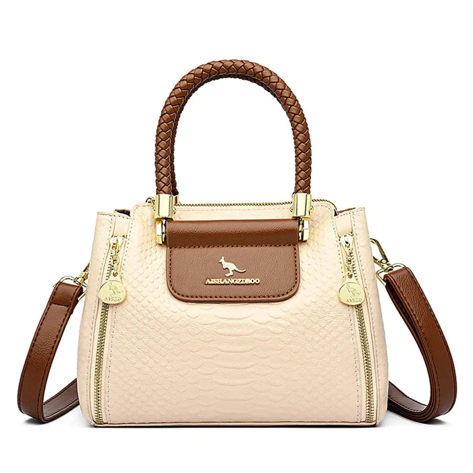 Elegante leren handtas voor dames