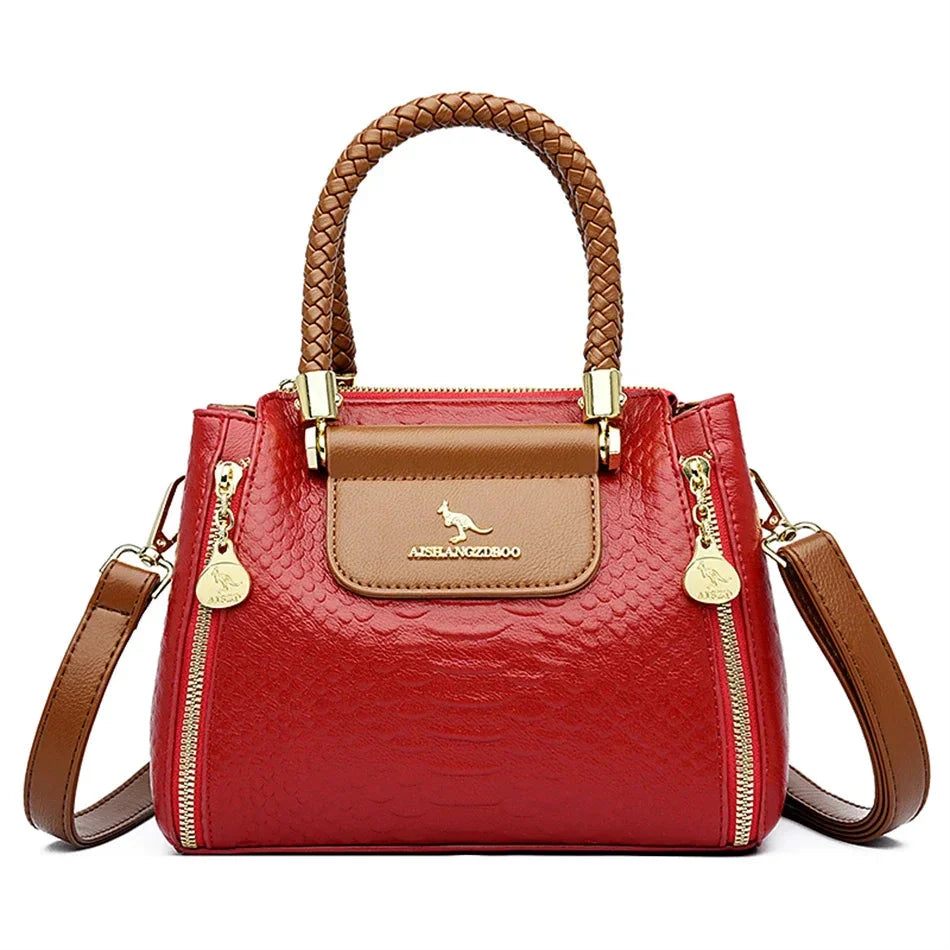 Elegante leren handtas voor dames