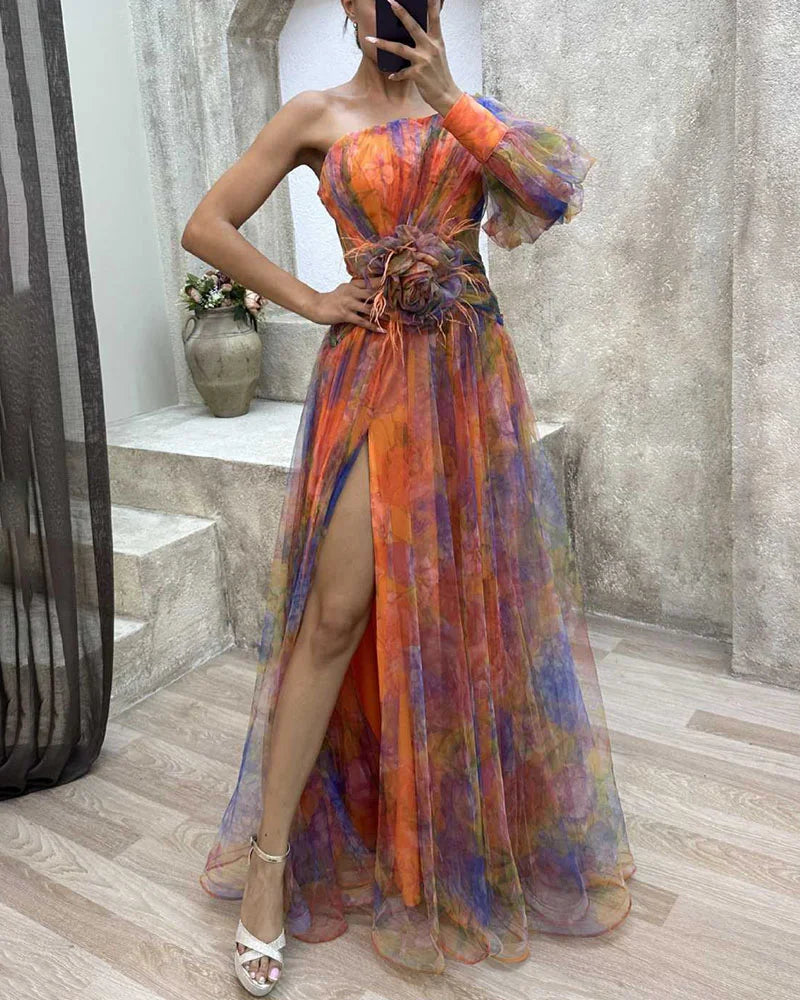 Dames Lange Zomerjurk Elegante Formele Maxi Jurk