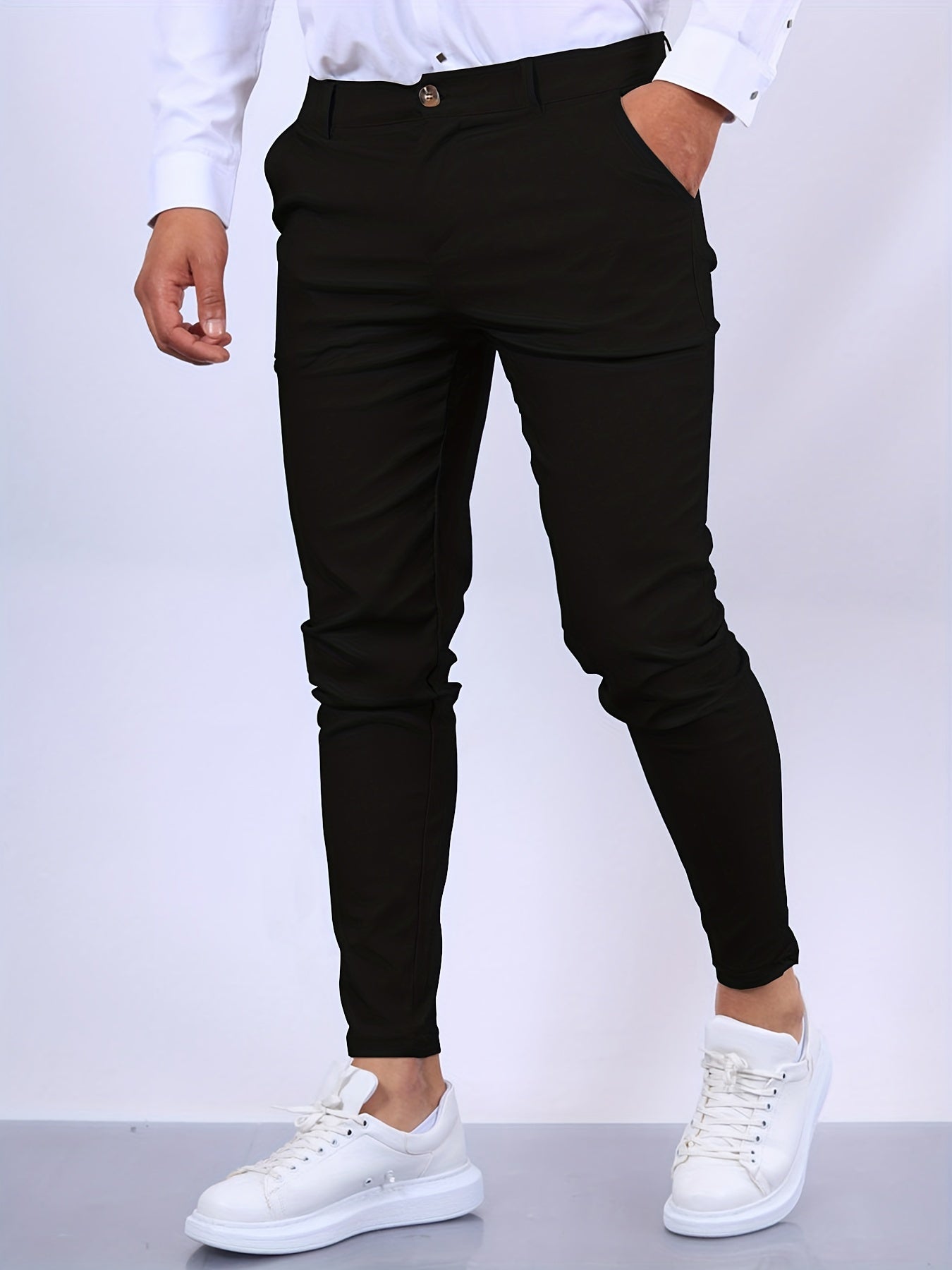 Elegante Heren Slim Fit Broek