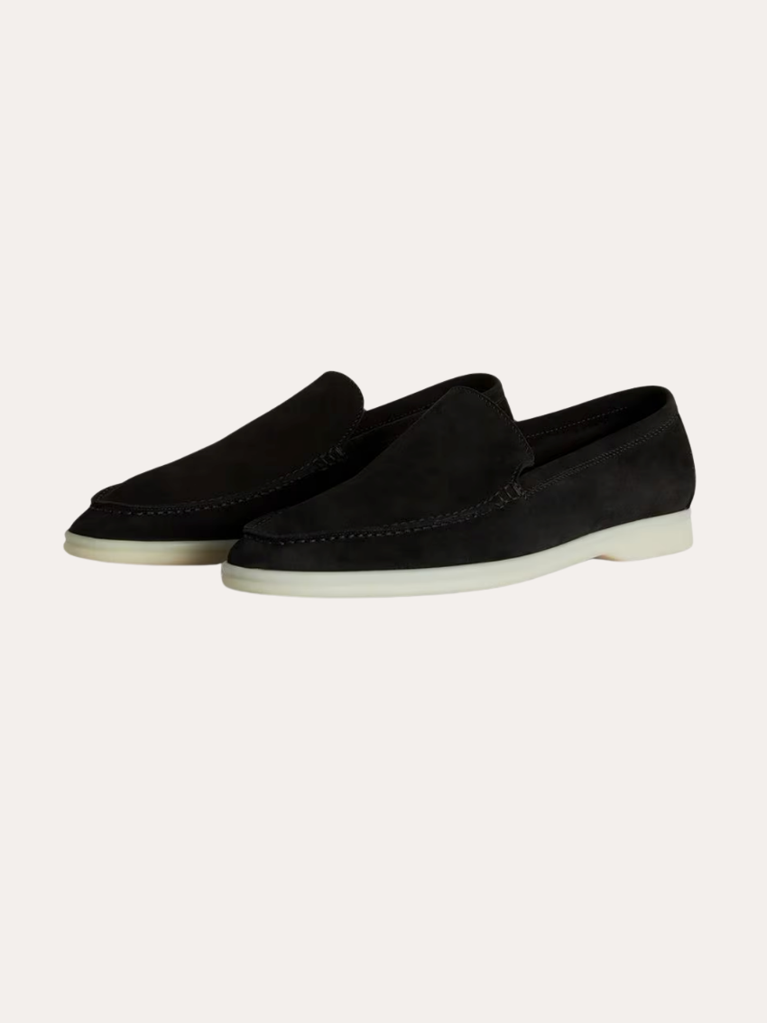 Klassieke Zwart Suède Loafers voor Heren