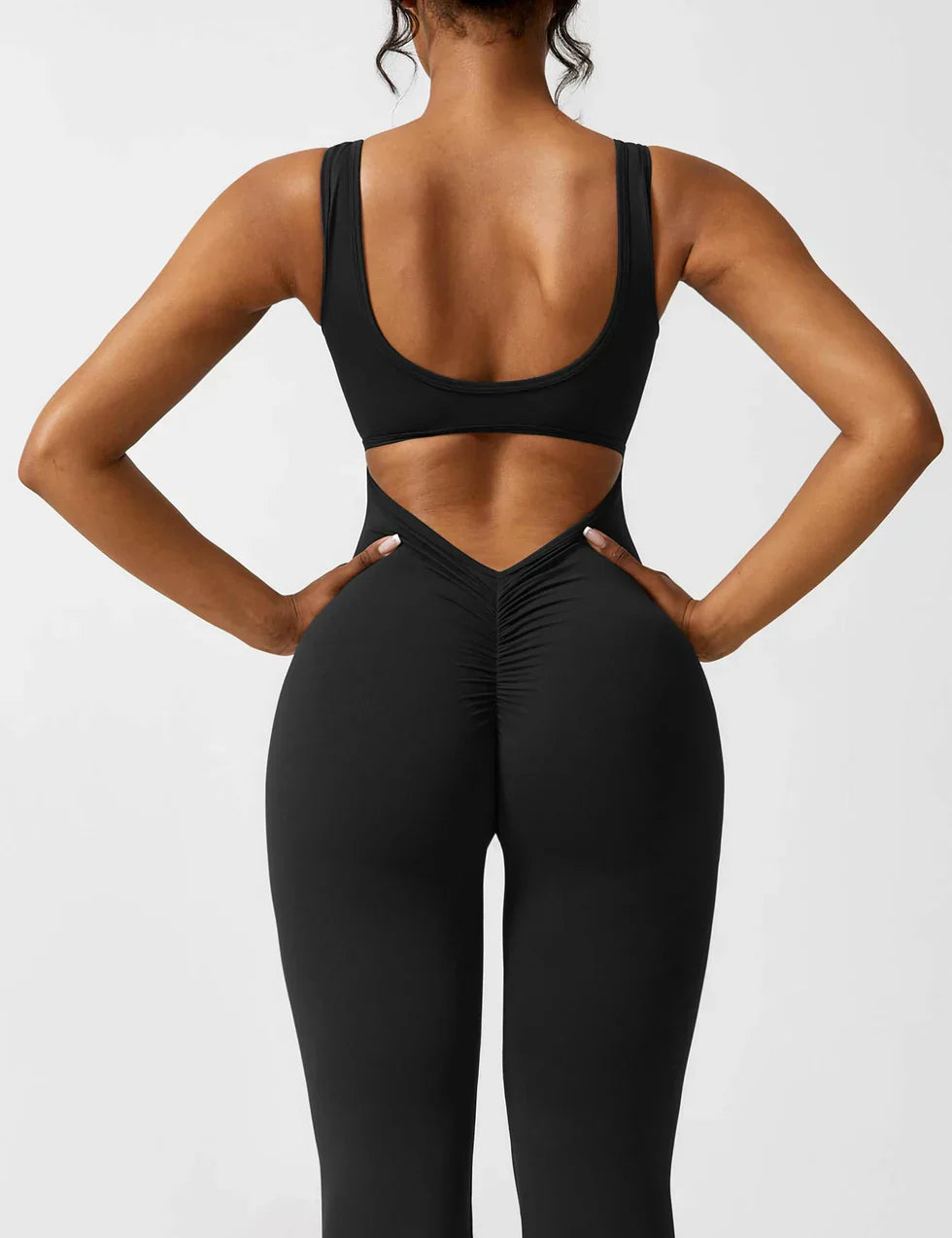 Jumpsuit met Flared Pijpen en Open Rug voor Dames