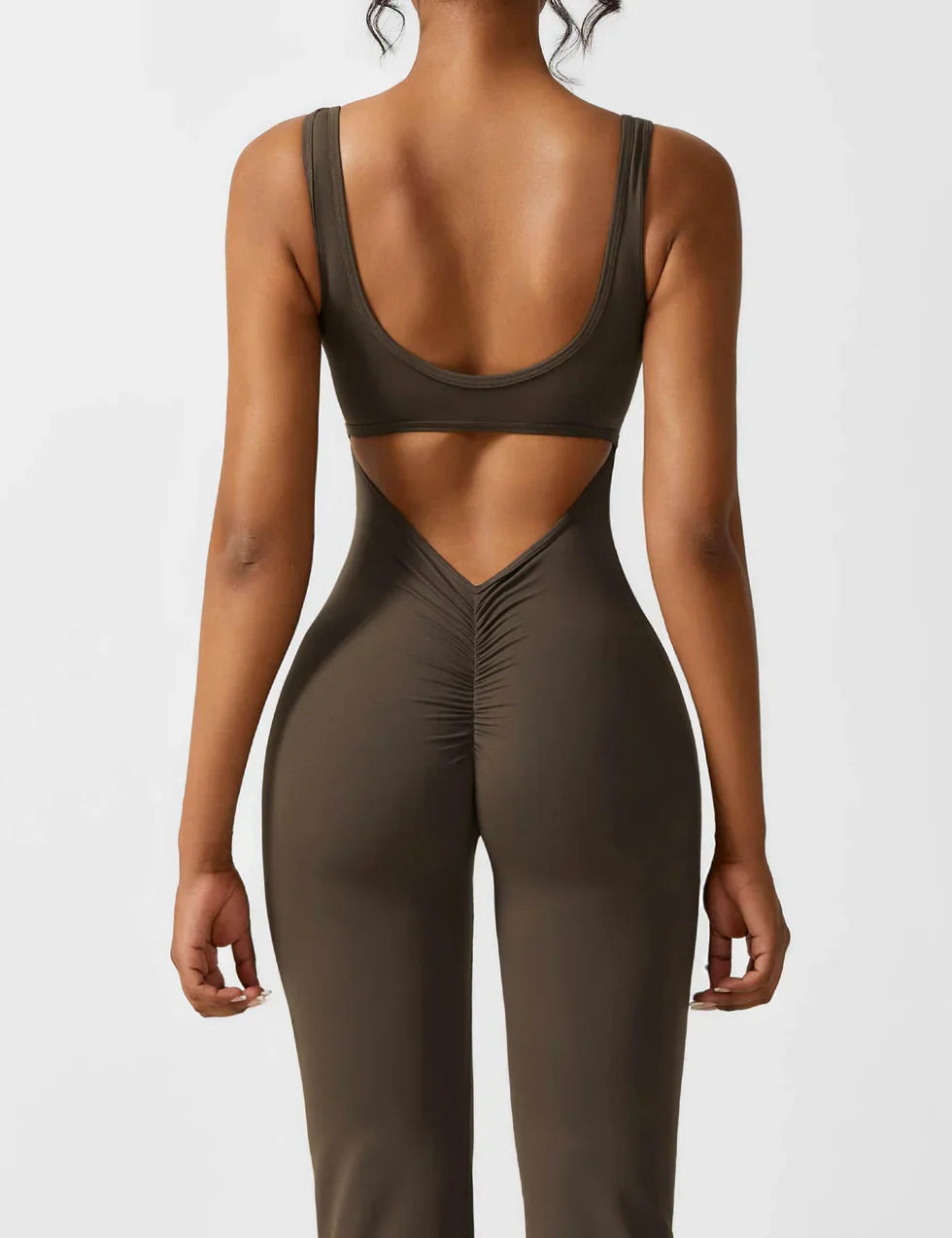 Jumpsuit met Flared Pijpen en Open Rug voor Dames
