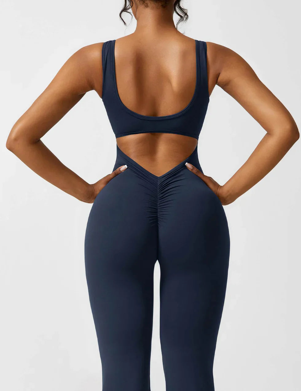 Jumpsuit met Flared Pijpen en Open Rug voor Dames