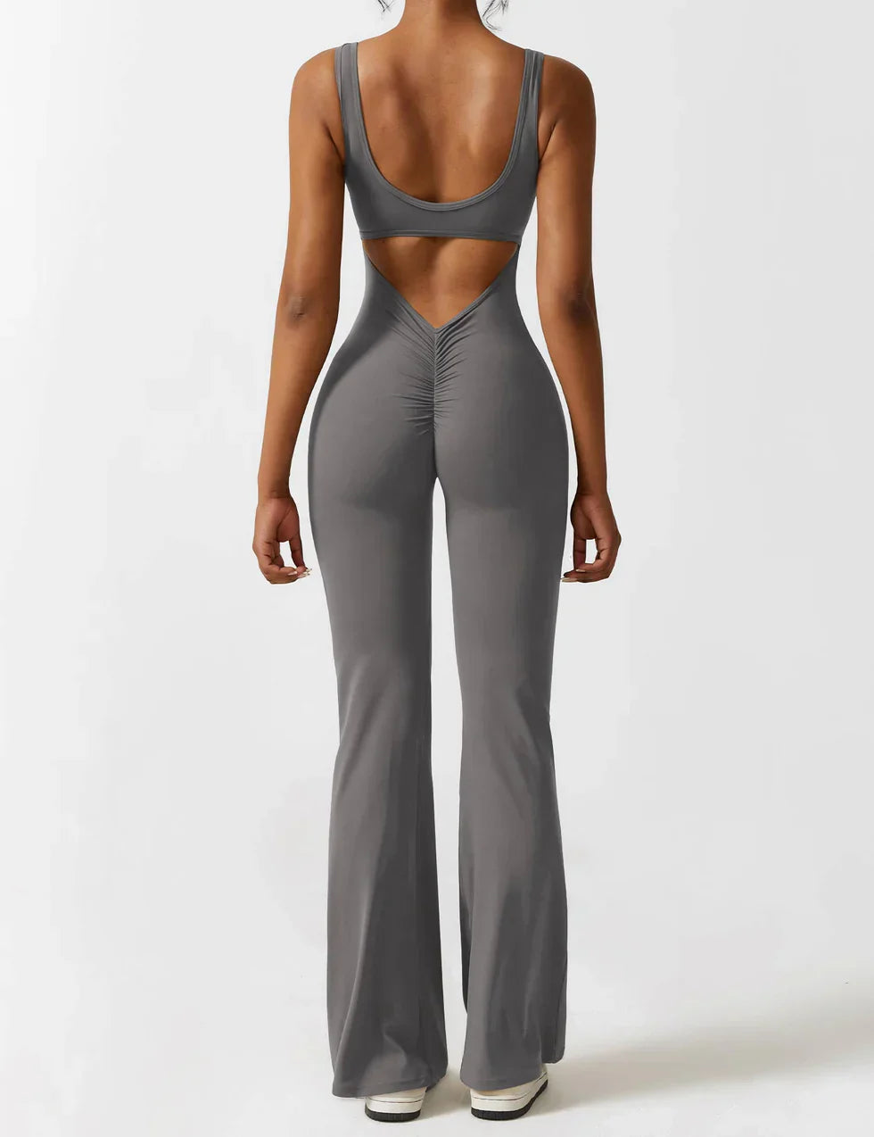 Jumpsuit met Flared Pijpen en Open Rug voor Dames