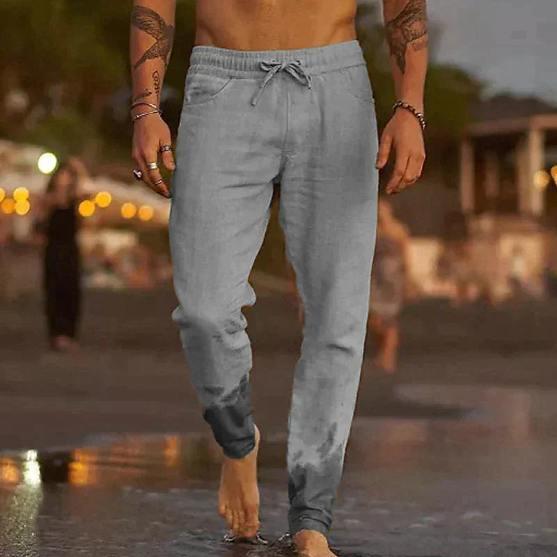 Comfortabele & Casual Linnen Broek voor Heren