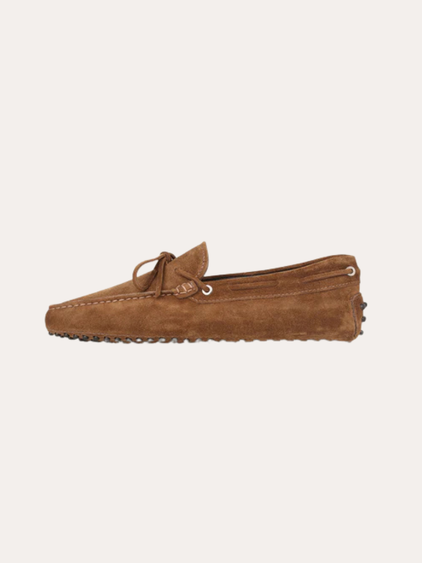 Bruine Katoenen Mocassin Loafers voor Heren