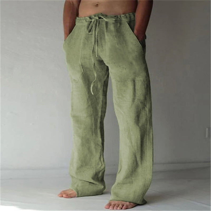 Relaxte Fit Leren Broek voor Heren