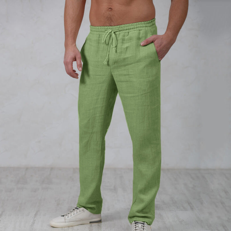 Elegante linnen joggingbroek voor heren