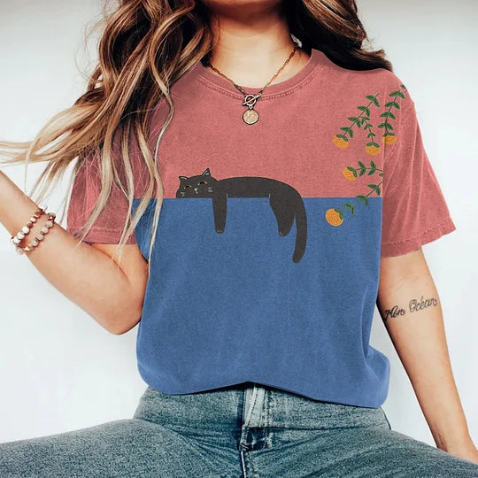 Dames/Heren T-Shirt met Kleurblokken – Trendy en Comfortabel