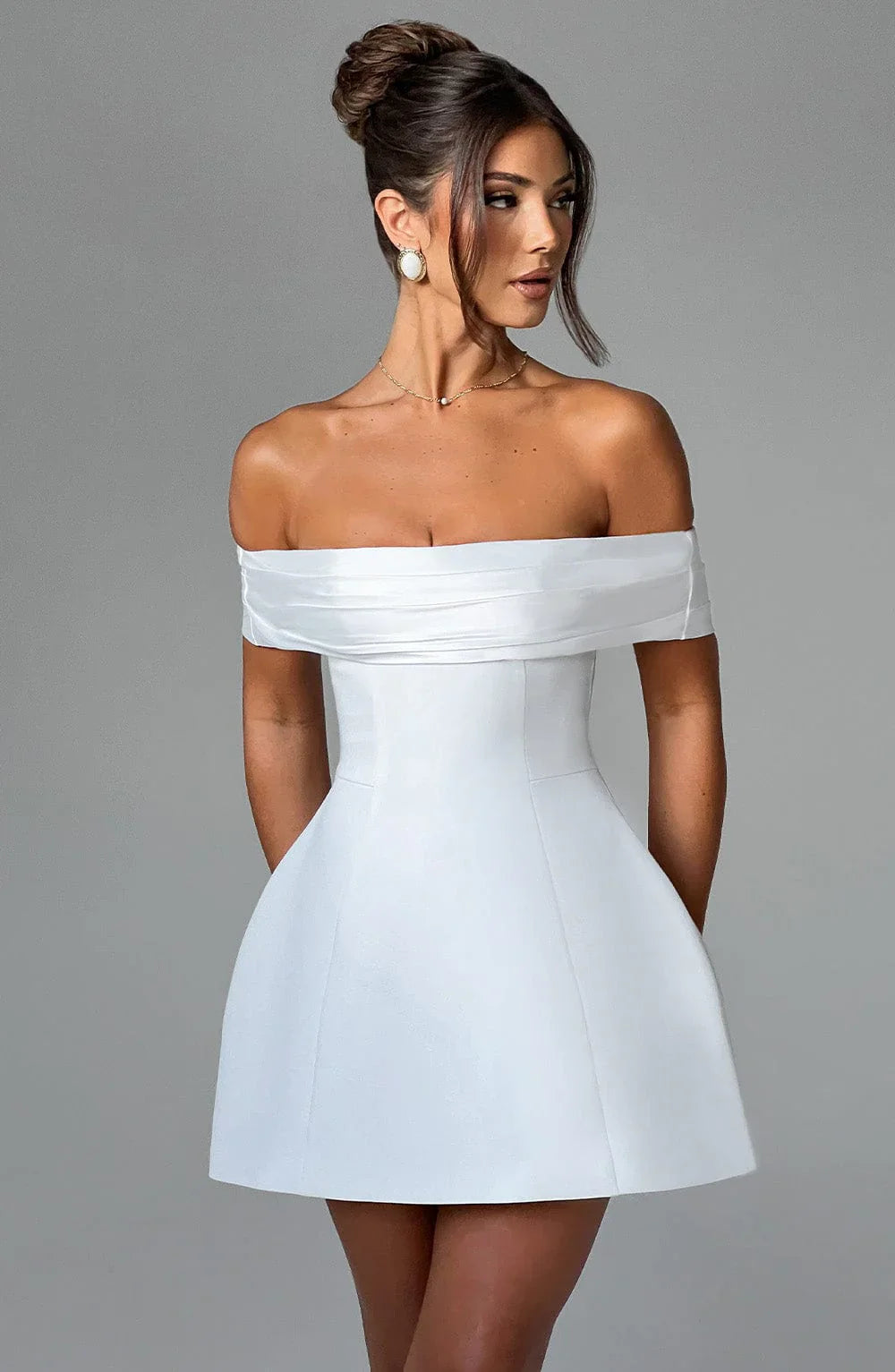 Noir Mini Jurk - Ivory