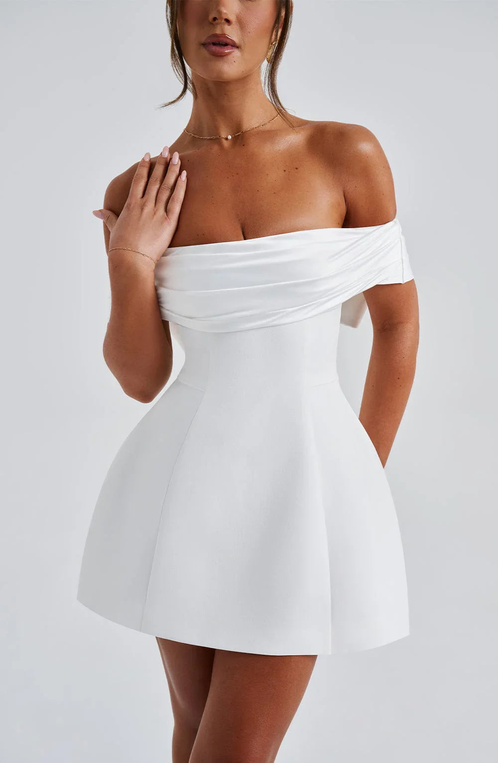 Noir Mini Jurk - Ivory